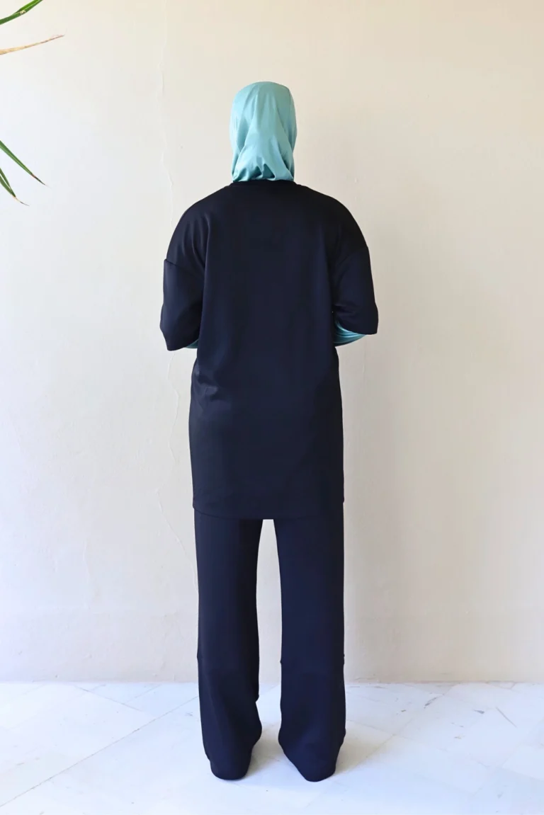 Modest Black Sports Top for Women
