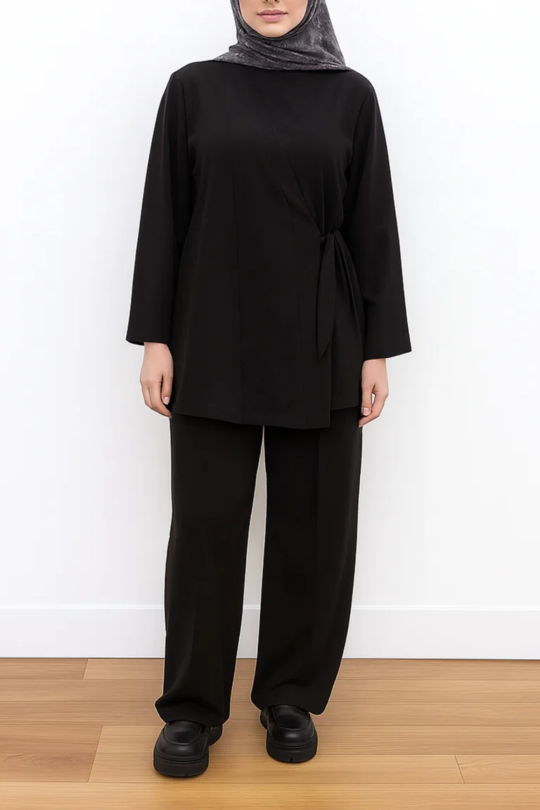 Ensemble Pull Pantalon Noir Tendance