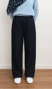 Jean Bleu Large Taille Haute