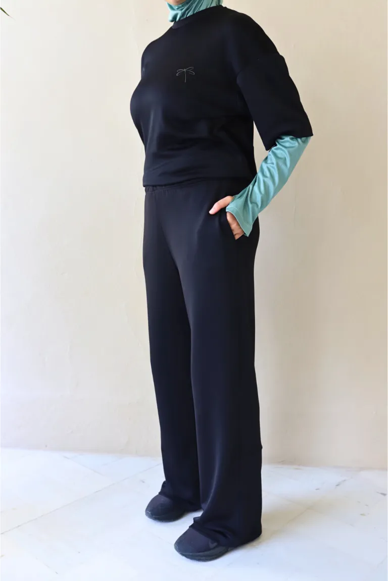 Pantalon Sport Femme Large noir