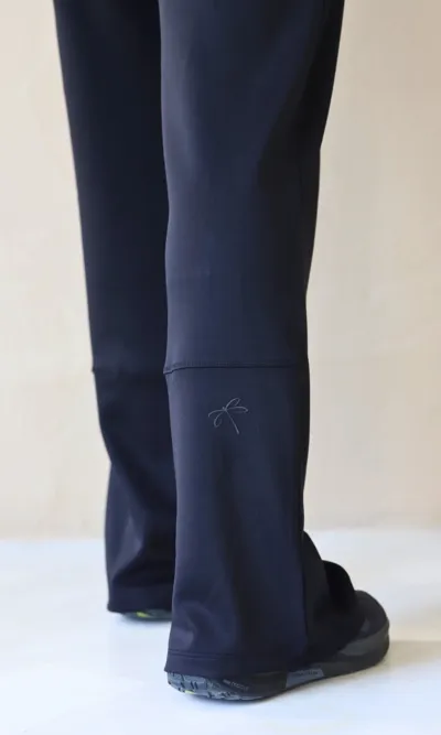 Modest Wide Leg Sports Pants for Women Bold Black