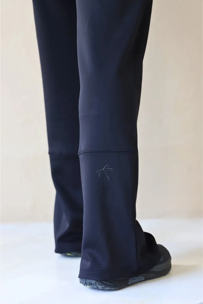 Modest Wide Leg Sports Pants for Women Bold Black