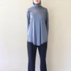 Pull Long Sport Femme gris face