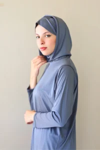 Pull Long Sport Femme Haute Performance Gris