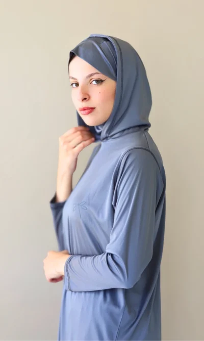 Pull Long Sport Femme Haute Performance Gris