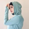 Pull Sport Femme Long Haute Performance vert