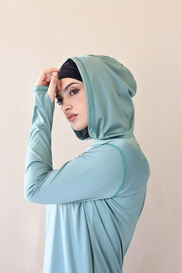 Pull Sport Femme Long Haute Performance vert