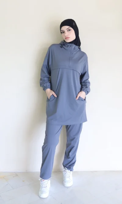 Survêtement femme voilée gris