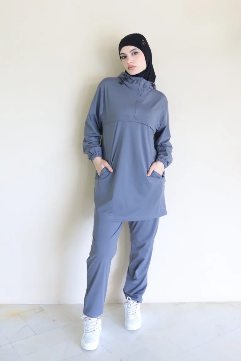 Survêtement femme voilée gris