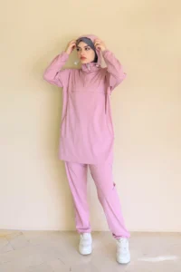 Survêtement Femme Voilée Rose Audacieuse