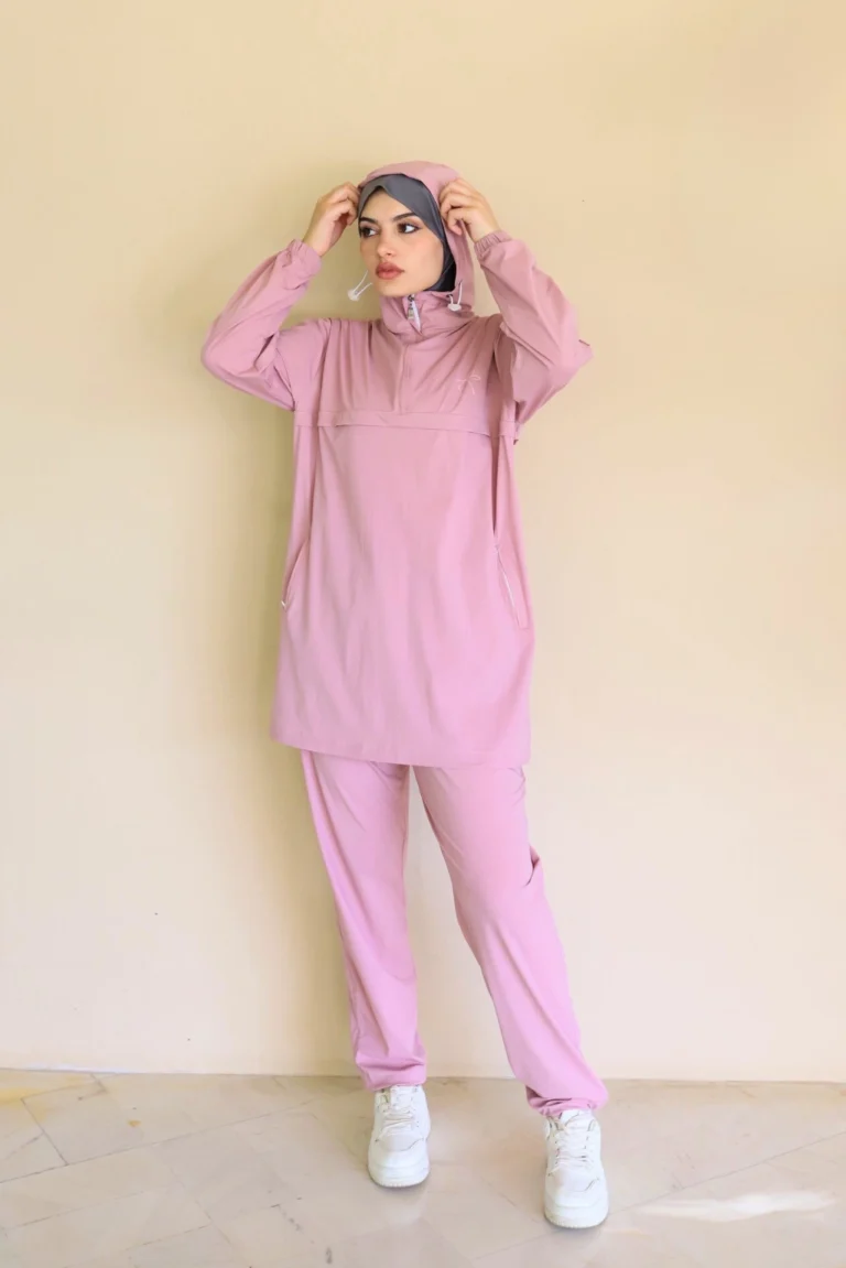 Survêtement Femme Voilée Rose Audacieuse