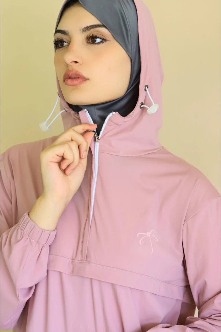 Survêtement Femme Voilée Rose details zip