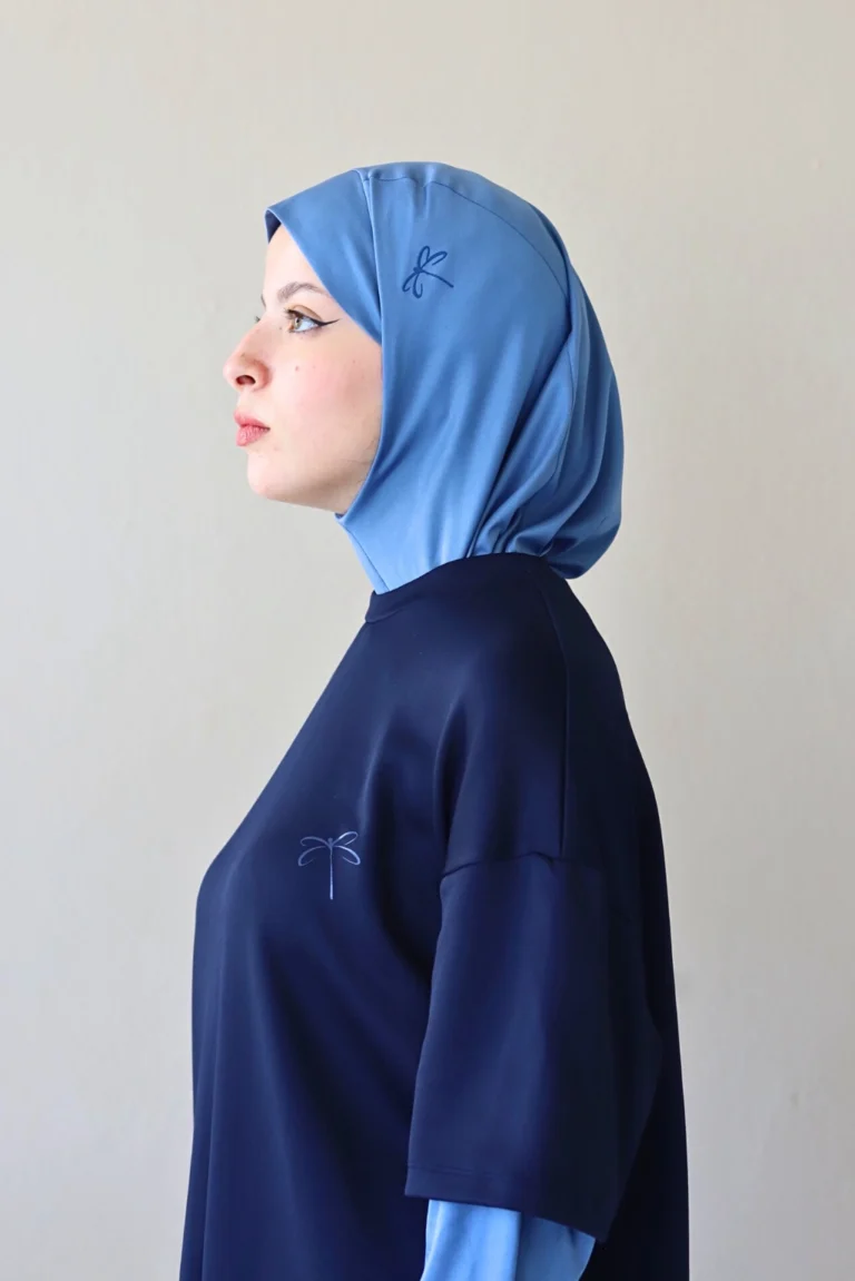 Bleu clair Foulard de sport
