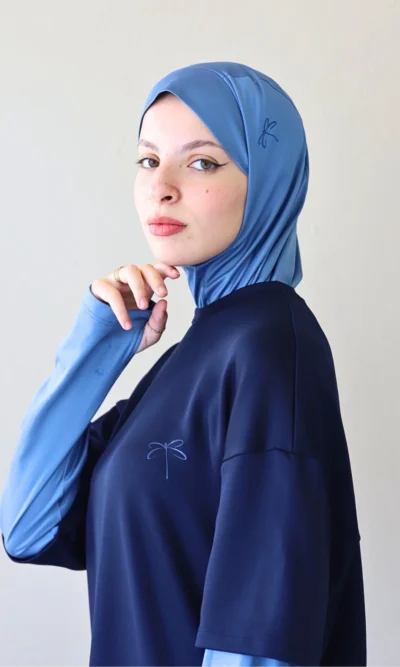 Foulard de sport bleu clair