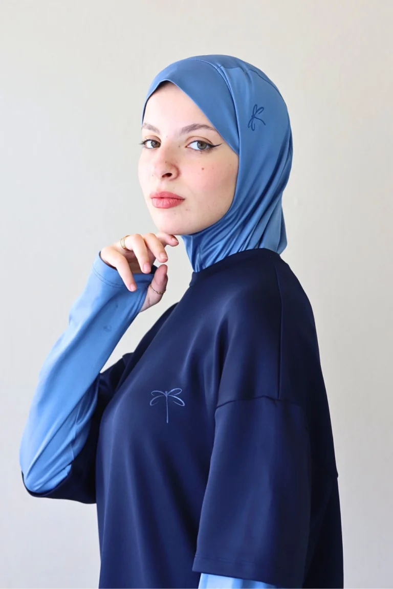 Foulard de sport bleu clair