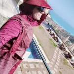 Burkini Swimsuit for Veiled Women Burgundy - Izar photo review