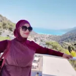 Burkini Swimsuit for Veiled Women Burgundy - Izar photo review