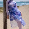 Burkini 4 Pièces Mauve Lilas Femme Maillot de Bain Long et Couvrant Mirage