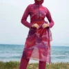 Mirage Pink 4-Piece Burkini Premium Full Coverage Swimwear
