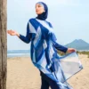 Burkini Femme Bleu Élégant Esmeralda