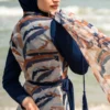 Burkini Femme Bleu Marine Serena – Maillot de Bain Modeste Chic
