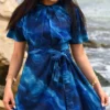 Burkini Manches Courtes Bleu Marine