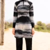 Burkini Noir et Blanc Effet Marbré Élégance Moderne