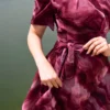 Burkini Sans Manche Bordeaux