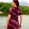 Burkini Sans Manche Bordeaux dos