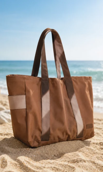 Grand Sac De Plage Marron Esmera