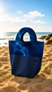 Grand Sac de Plage Bleu Marine