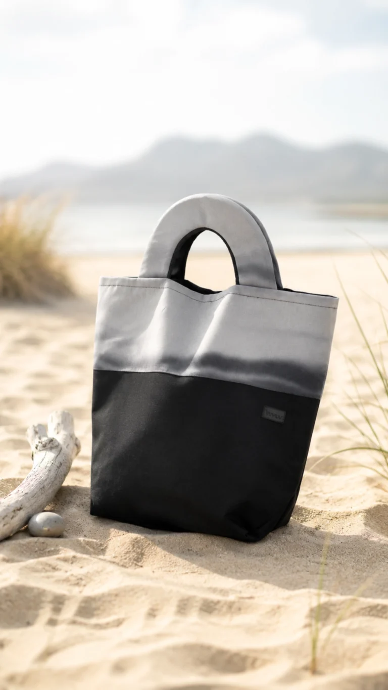 Black And White Beach Bag
