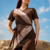 Maillot de Bain Couvrant Marron Femme Esmeralda