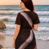 Maillot de Bain Couvrant Marron Femme dos
