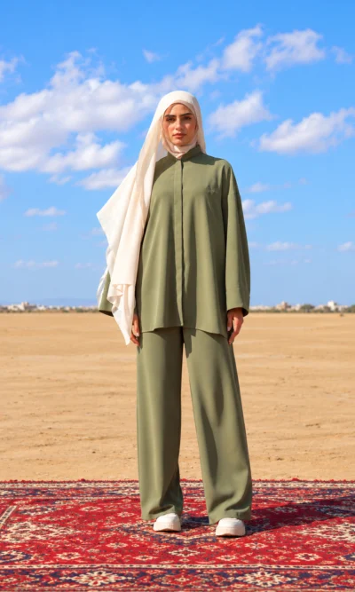 Ensemble Femme Vert Olive Grace