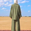 Ensemble Femme Vert Olive Grace de dos