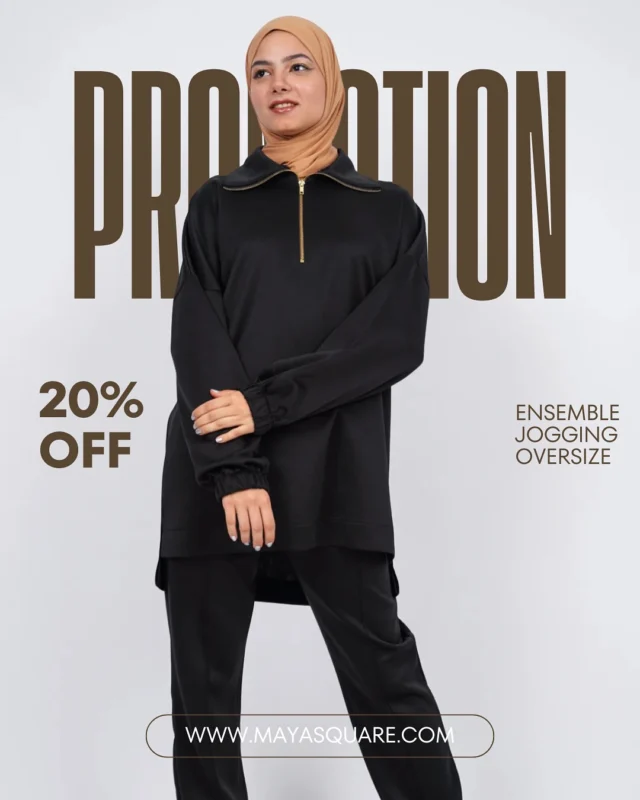 🖤 Ensemble Jogging Oversize – Pretty Noir
🔥 -20% de réduction en ce moment !
Confort + style = le combo parfait pour un look casual chic. ✨🖤 Ensemble Jogging Oversize – Pretty Noir
🔥 -20% de réduction en ce moment !
Confort + style = le combo parfait pour un look casual chic. ✨